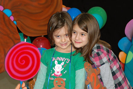 Two Girls Posing for a Picture